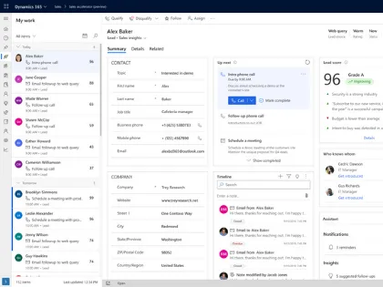 A 360º view of your business with Microsoft Dynamics 365   